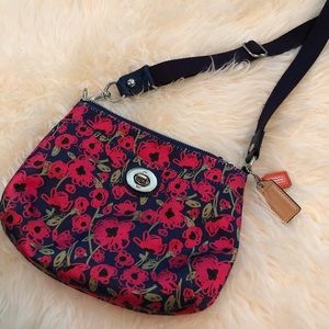 Floral Coach Crossbody Bag